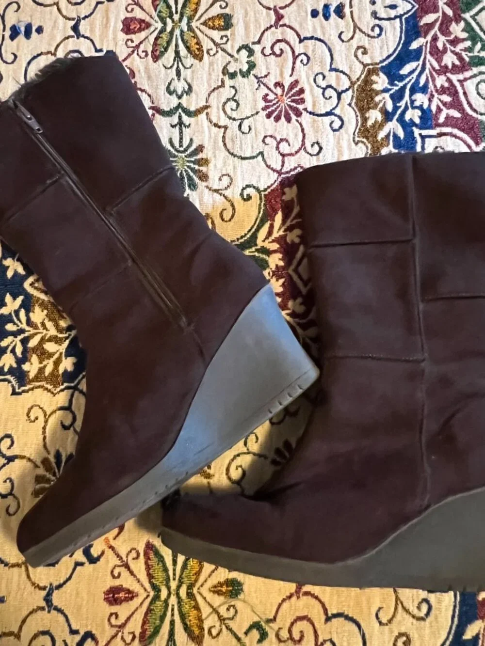 Decree Brown with Faux Fur Winter Boots Womens size 9.5